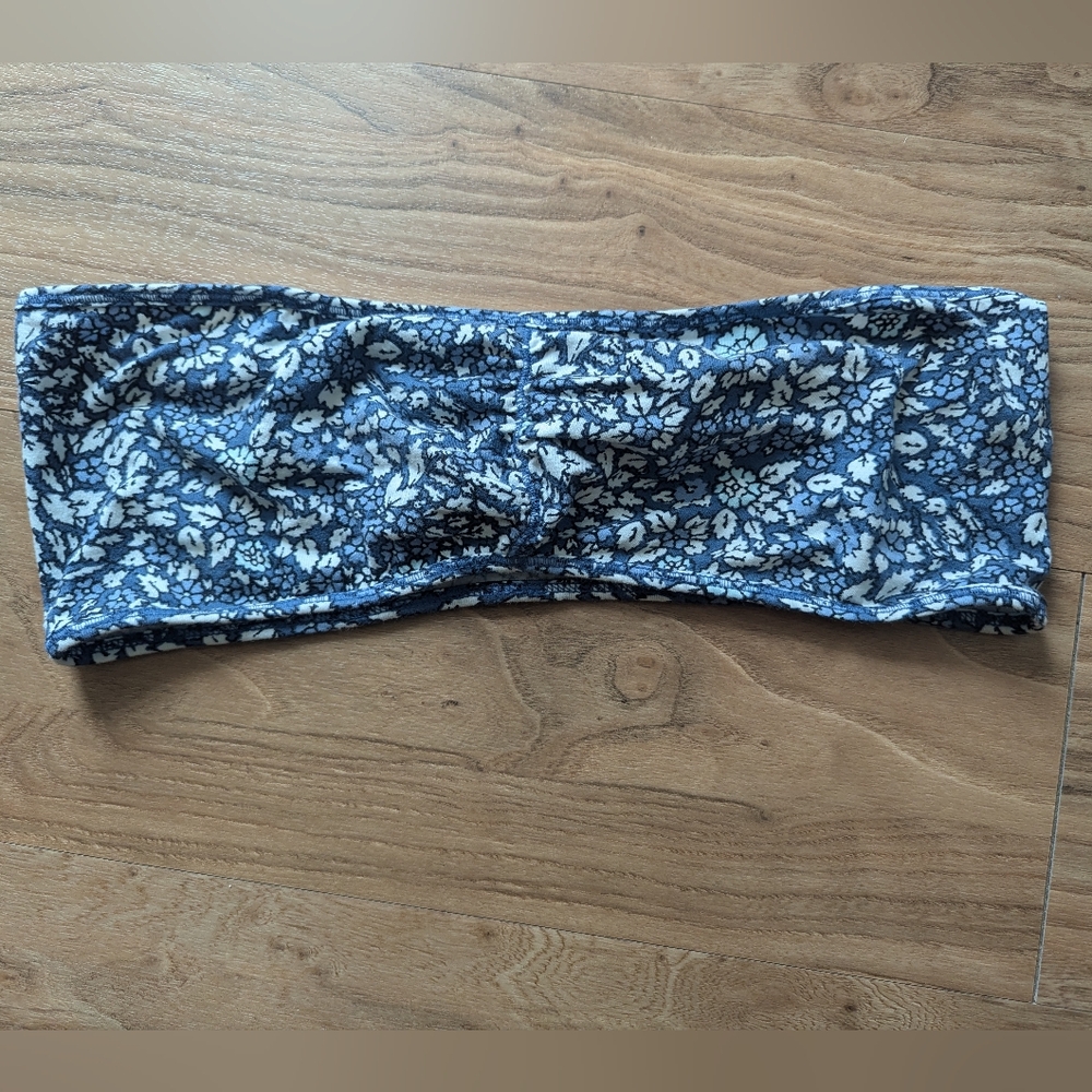 American Eagle Outfitters Blue Floral Bandeau
